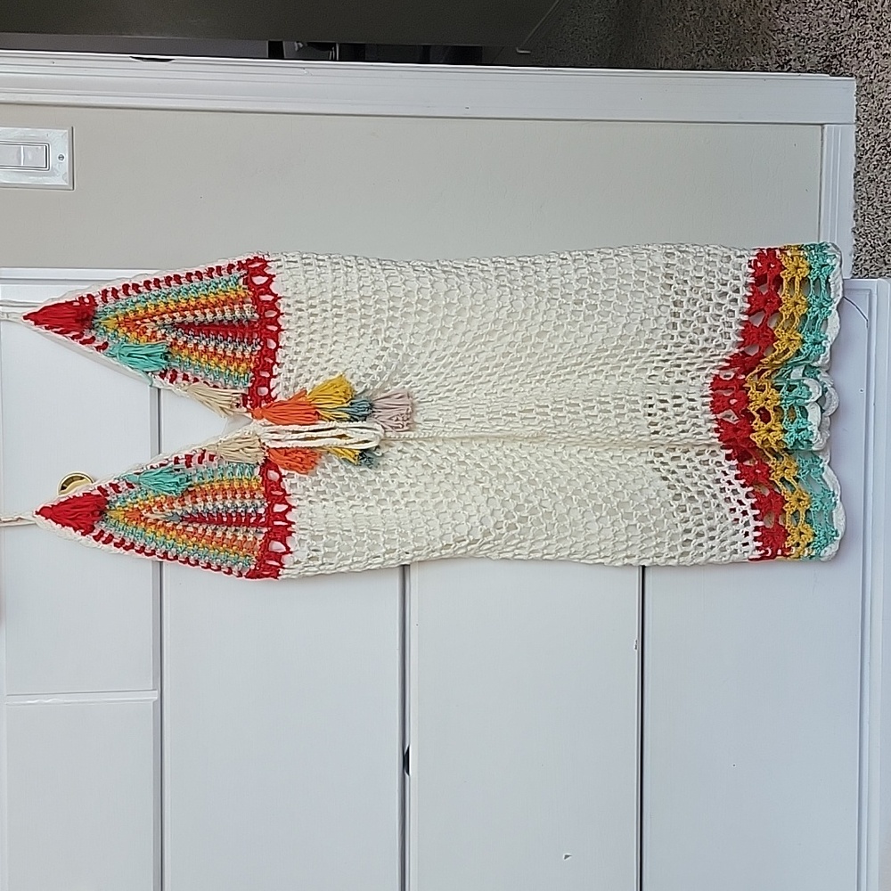 Crochet cream dress size L Fashin Nova